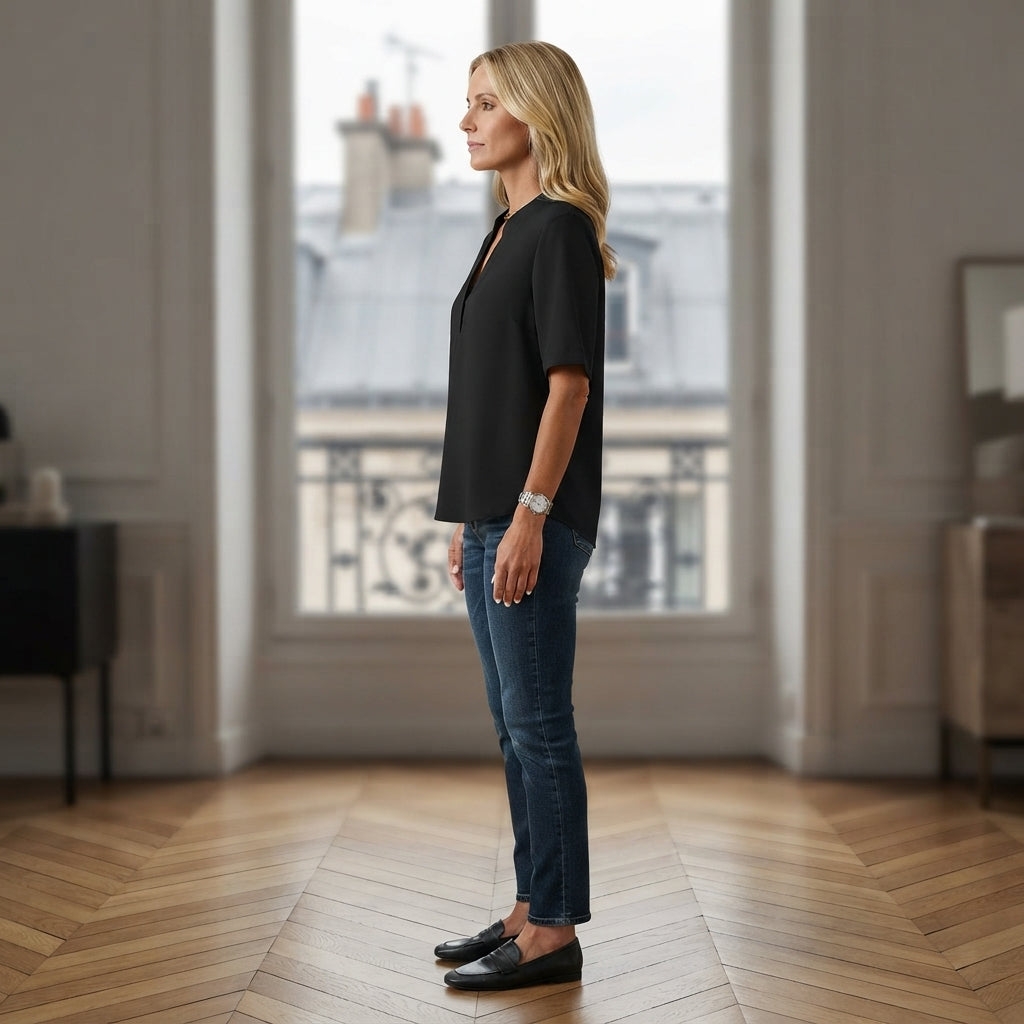 Blouse à col raffiné Frances