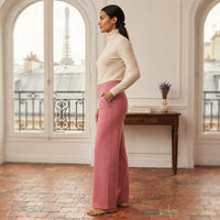 Pantalon droit coupe décontractée
