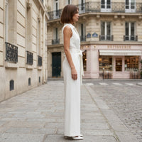 Combinaison beige brodée La Binta