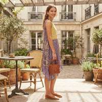 Bohemian patchwork tunic dress