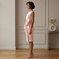 Robe midi Dannell à nœud