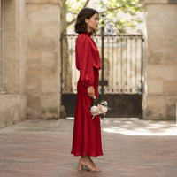 Robe de cérémonie Olivia à col roulé