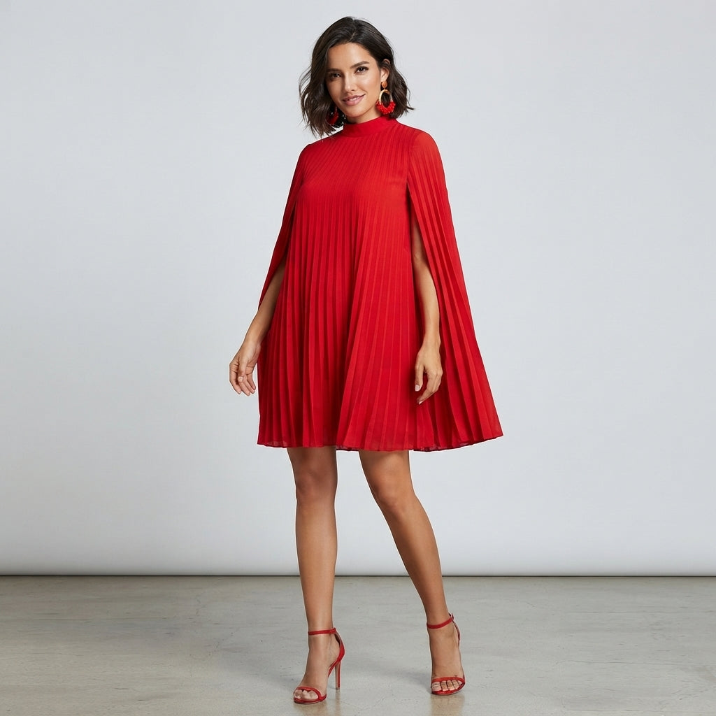 Robe midi fluide unie