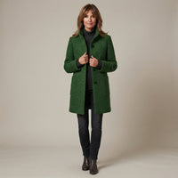 Manteau court en laine bouillie