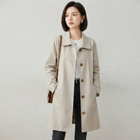 Trench-coat mi-long à boutons