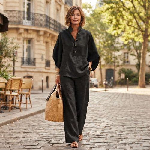Ensemble Mariel Batwing à jambes larges