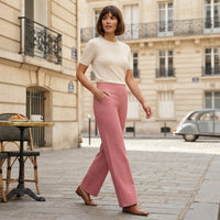 Pantalon droit coupe décontractée