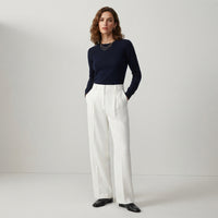 Pantalon plissé à jambes larges Montarello