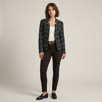 Blazer en maille à motif à carreaux Montarello
