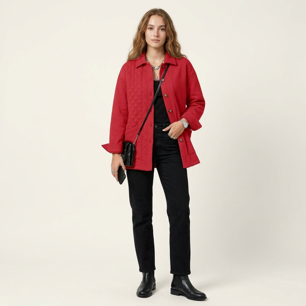 Veste longue matelassée Faith