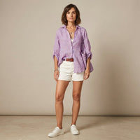 Chemise boutonnée en lin Lunasbay