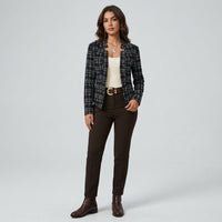 Blazer en maille à motif à carreaux Montarello