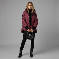 Veste matelassée Nadia couleur bordeaux