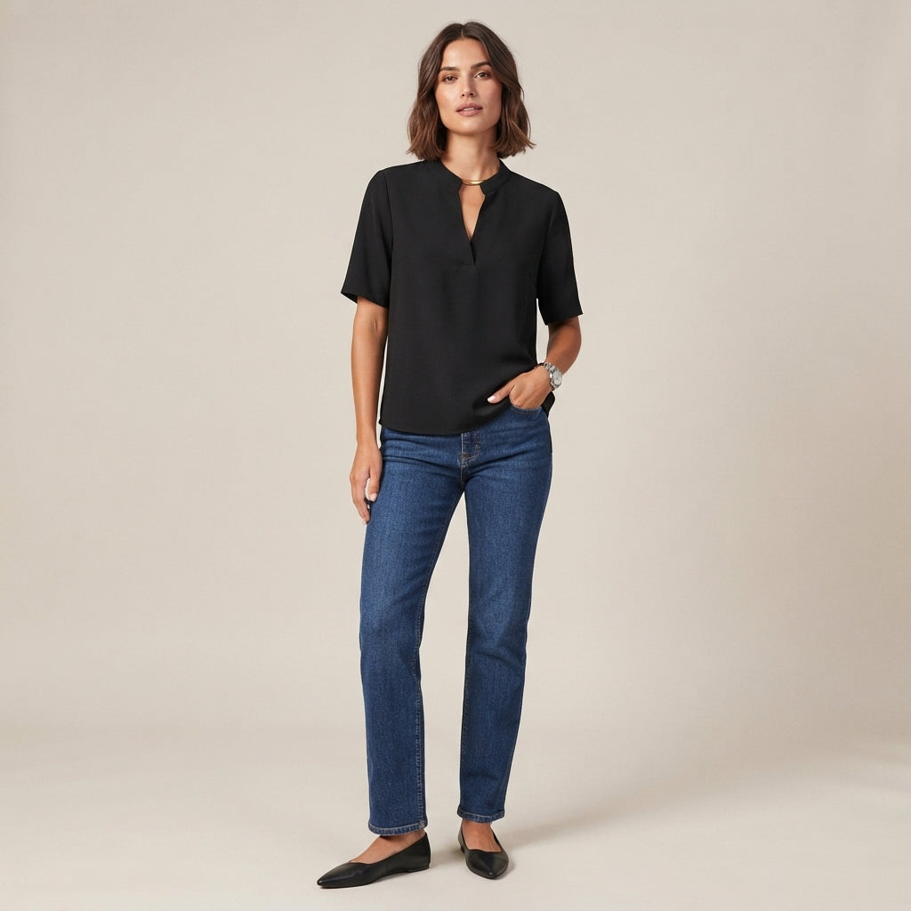 Blouse à col raffiné Frances