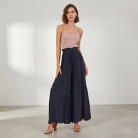 Pantalon Linéa en coton et lin