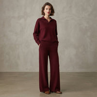 Ensemble polo en maille oversize