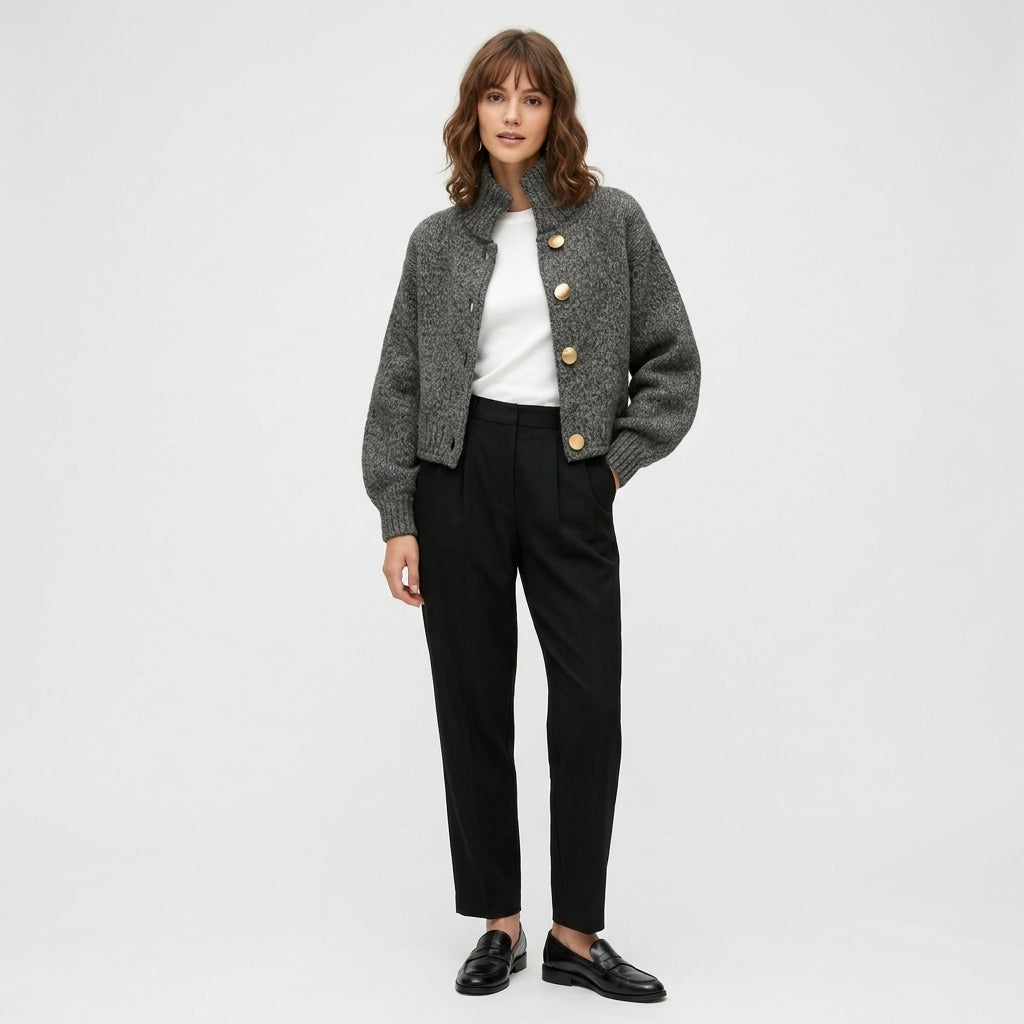 Veste courte en laine Adeline
