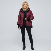 Veste matelassée Nadia couleur bordeaux