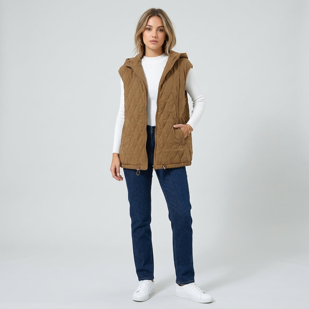 Gilet matelassé à capuche Sabine
