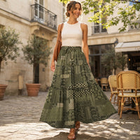 Jupe longue patchwork bohème