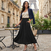 Jupe midi froncée Suri