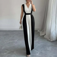 Black White Chic Jumpsuit