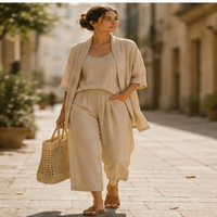 Juliette Three-Piece Linen Set