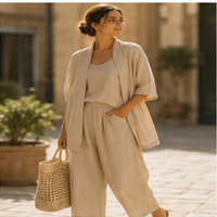 Juliette Three-Piece Linen Set