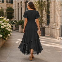 Robe midi asymétrique Serelle Vintage en mousseline