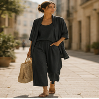 Juliette Three-Piece Linen Set
