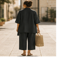 Juliette Three-Piece Linen Set