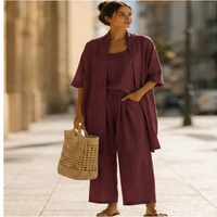Juliette Three-Piece Linen Set