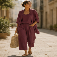 Juliette Three-Piece Linen Set