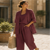 Juliette Three-Piece Linen Set