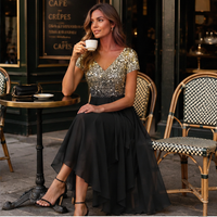 Robe midi à fleurs dégradées
