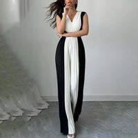 Black White Chic Jumpsuit