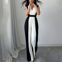 Black White Chic Jumpsuit