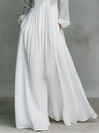 Robe longue patchwork en lin Alicia