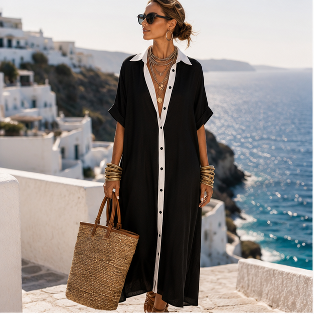Olivienne minimalist maxi dress (olive)