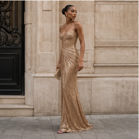 Genevieve Corset Pleated Maxi Dress