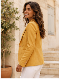 Blazer ajusté à un bouton