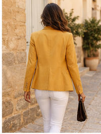 Blazer ajusté à un bouton