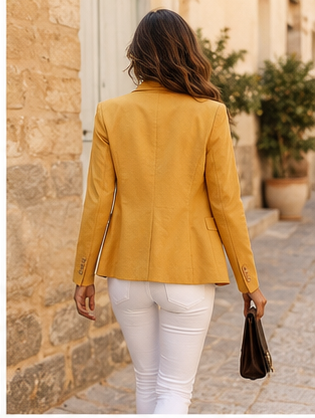 Blazer ajusté à un bouton