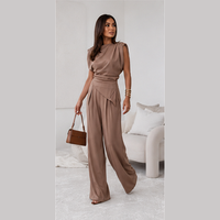Draped two-piece set