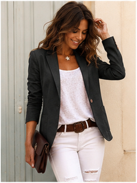 Blazer ajusté à un bouton