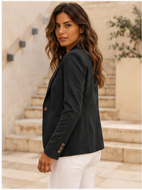 Blazer ajusté à un bouton