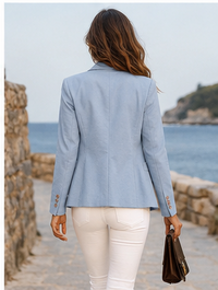 Blazer ajusté à un bouton