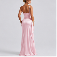 Capucine long heart-neck dress