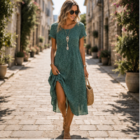 Robe midi fluide d'été Eloria