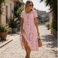Robe midi fluide d'été Eloria